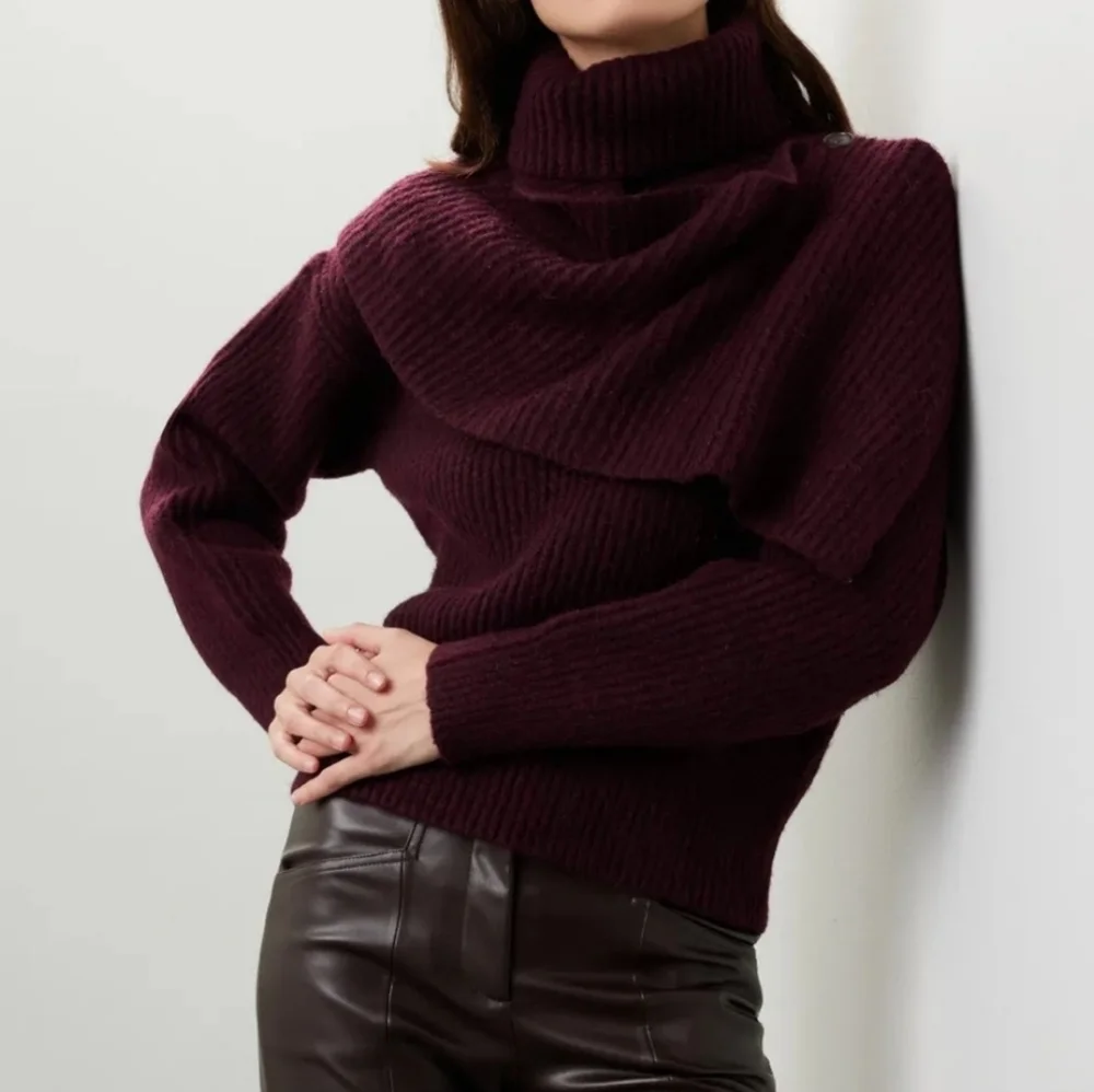 NWT THAKOON | $275 Cropped Scarf Sweater - Picture 3 of 8